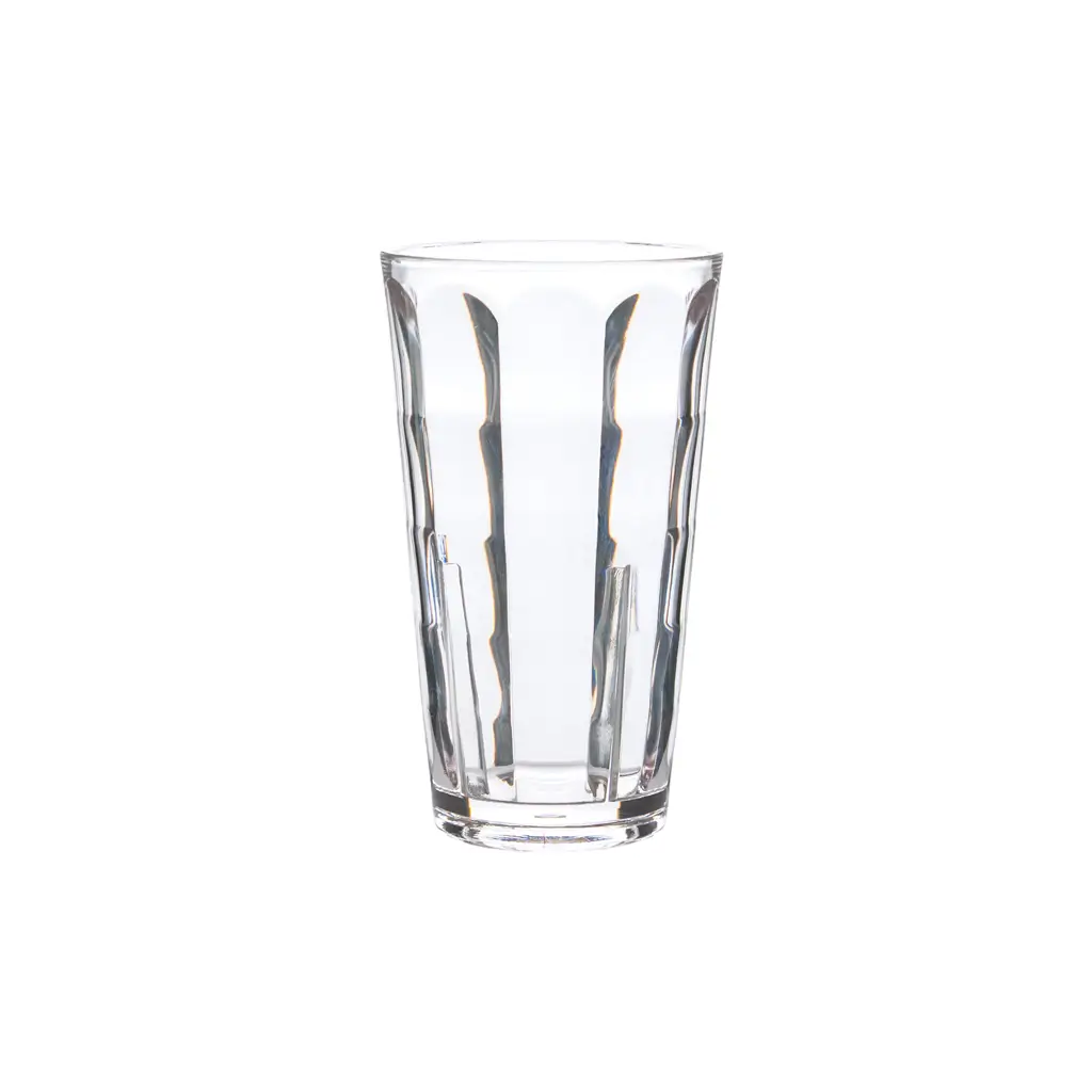 Bicchiere infrangibile per birra, acqua e cocktail "Optic Square" in Ecozen - 34 cl