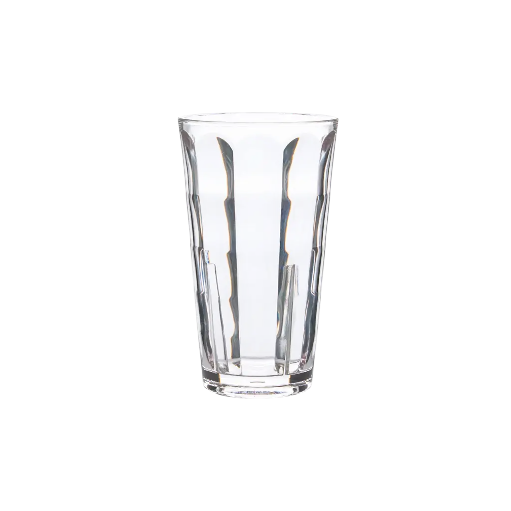 Bicchiere infrangibile per birra, acqua e cocktail "Optic Square" in Ecozen - 34 cl