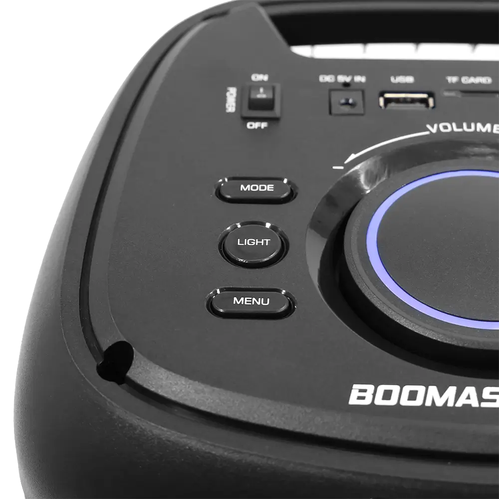 Altoparlante portatile a batteria BOOMaster 300' - 250W con Bluetooth, LED