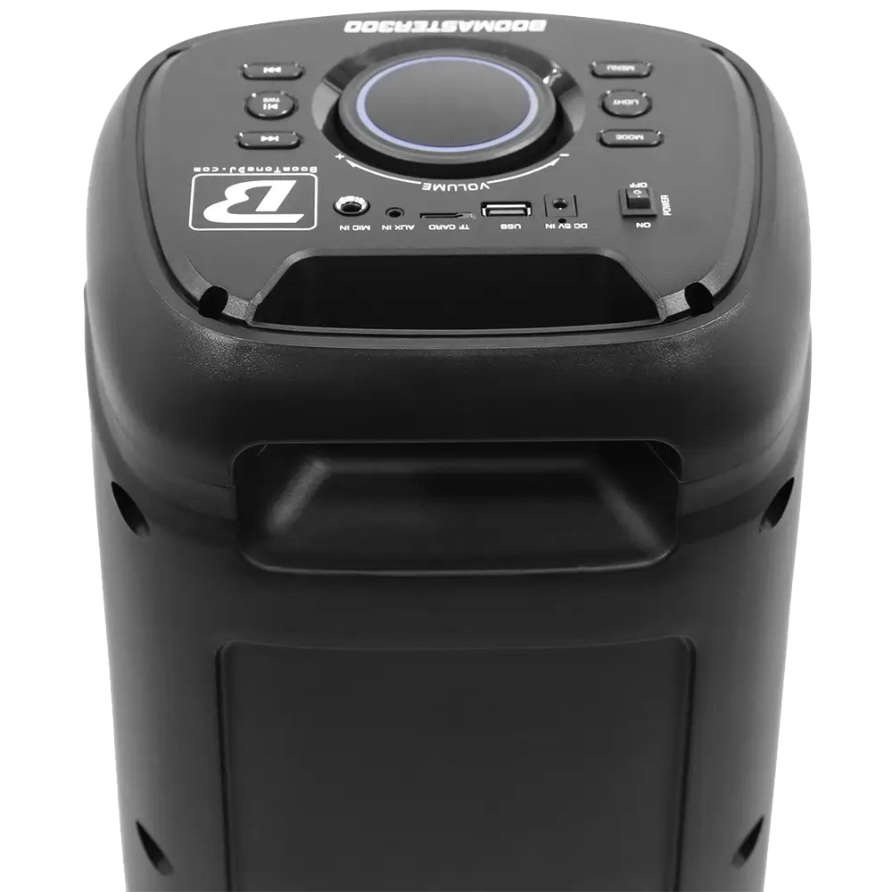 Altoparlante portatile a batteria BOOMaster 300' - 250W con Bluetooth, LED