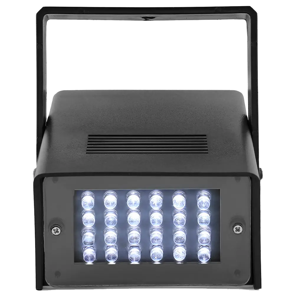 Strobo LED "FLASHLED-MINI" - 24 LED bianchi, velocità regolabile
