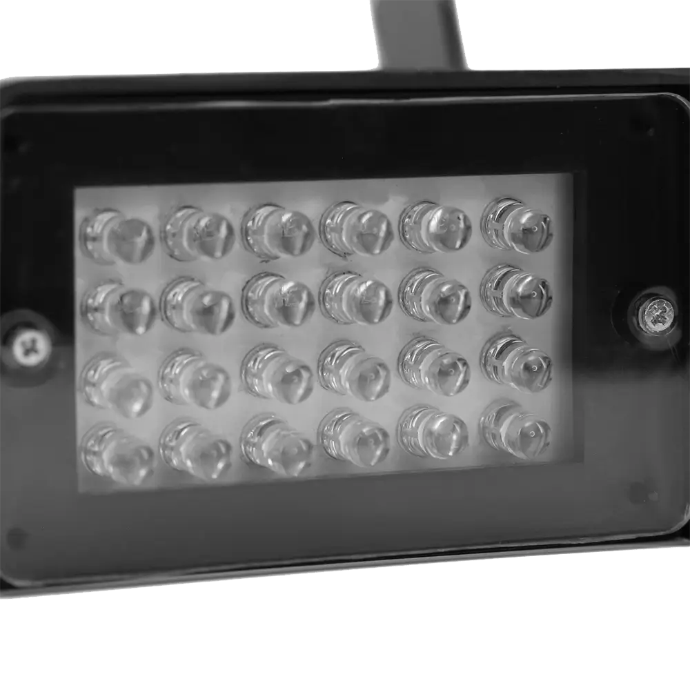 Strobo LED "FLASHLED-MINI" - 24 LED bianchi, velocità regolabile