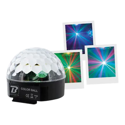 Set di luci LED Color Ball - RGB 9W, 82 lenti, telecomando incluso