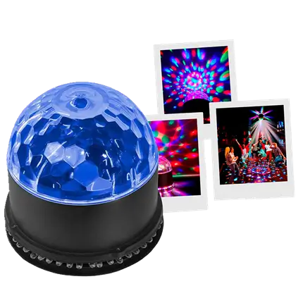 Set di luci LED SunBall - 48 LED RGB, effetti Sole e palla da discoteca, modalità auto e audio