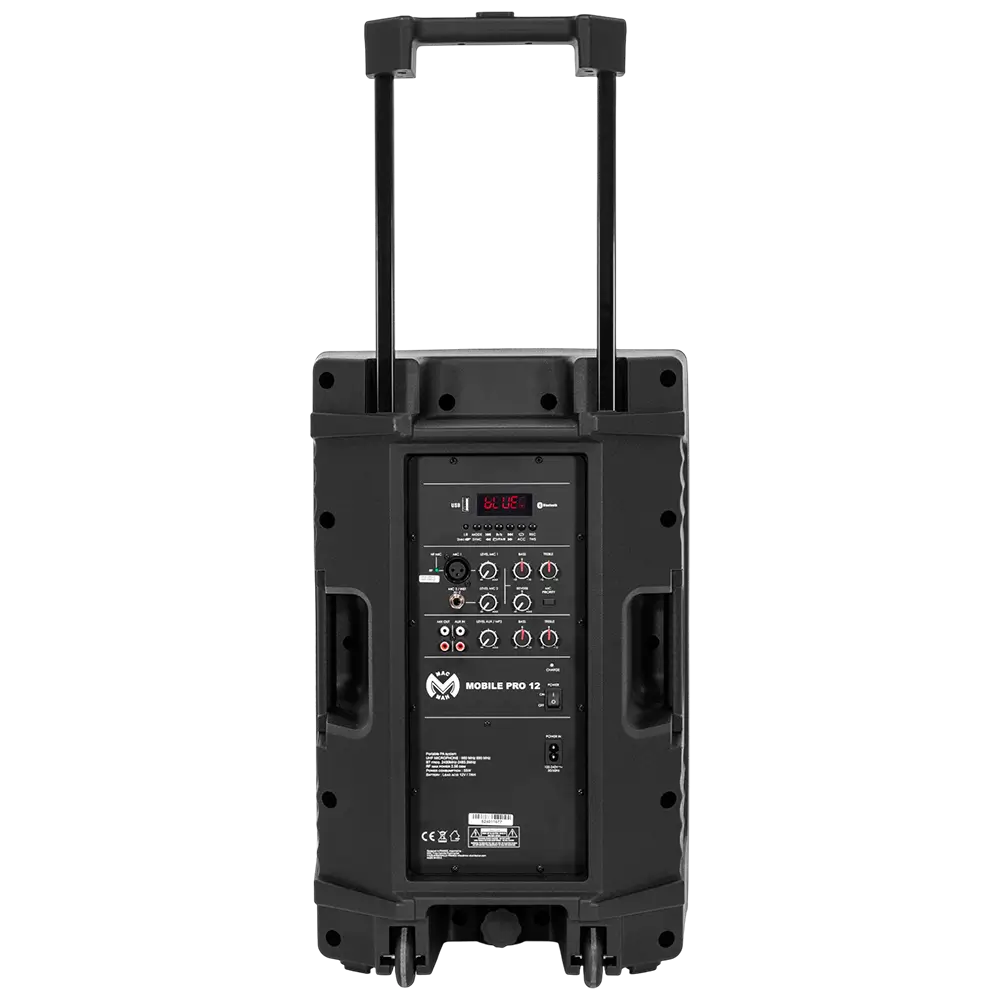 Altoparlante portatile "Mobile Pro 12" Mac Mah – 500W, Bluetooth, 2 microfoni UHF