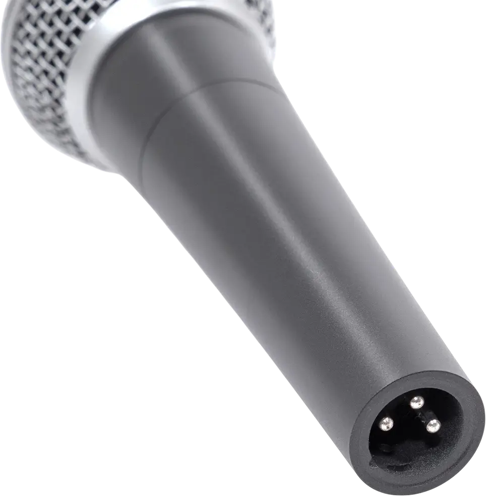 Microfono dinamico "MIC 300" Mac Mah – Confezione da 3 microfoni cablati con valigetta, clip, supercardioide, XLR