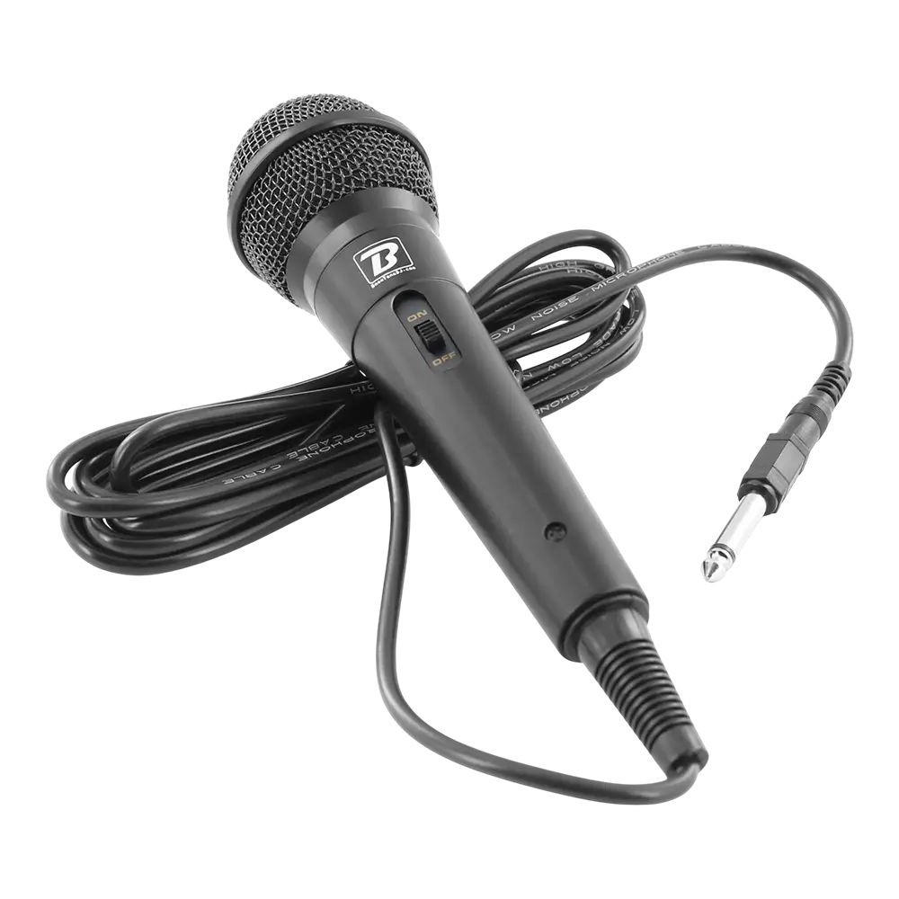Microfono dinamico "MIC10" - cardioide, cavo da 3 m, mini-jack + adattatore da 6,35 mm