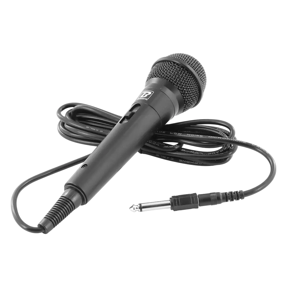 Microfono dinamico "MIC10" - cardioide, cavo da 3 m, mini-jack + adattatore da 6,35 mm