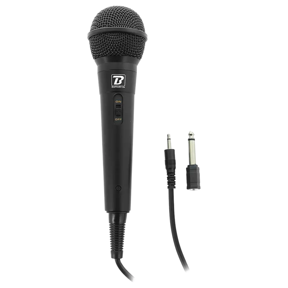 Microfono dinamico "MIC10" - cardioide, cavo da 3 m, mini-jack + adattatore da 6,35 mm