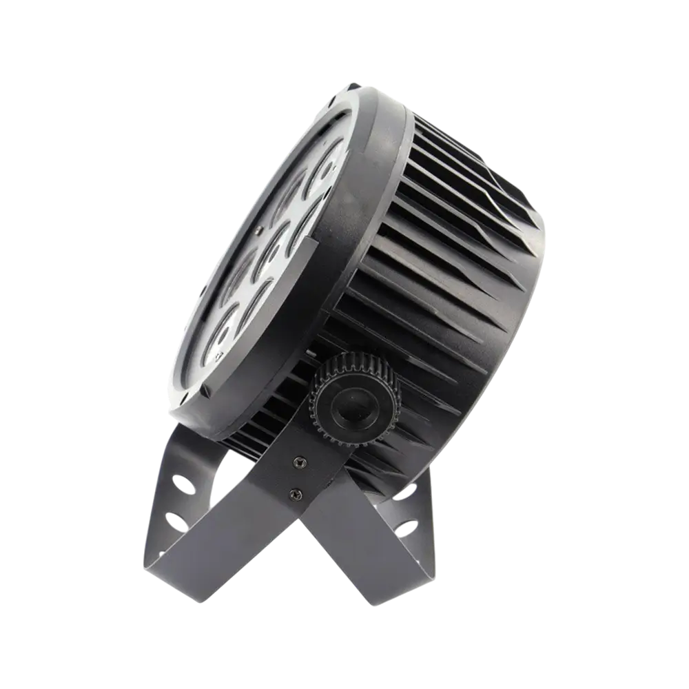 Proiettore PAR LED 7x10W 5in1 - 7 LED RGBWA, DMX, modalità automatica e musicale e telecomando