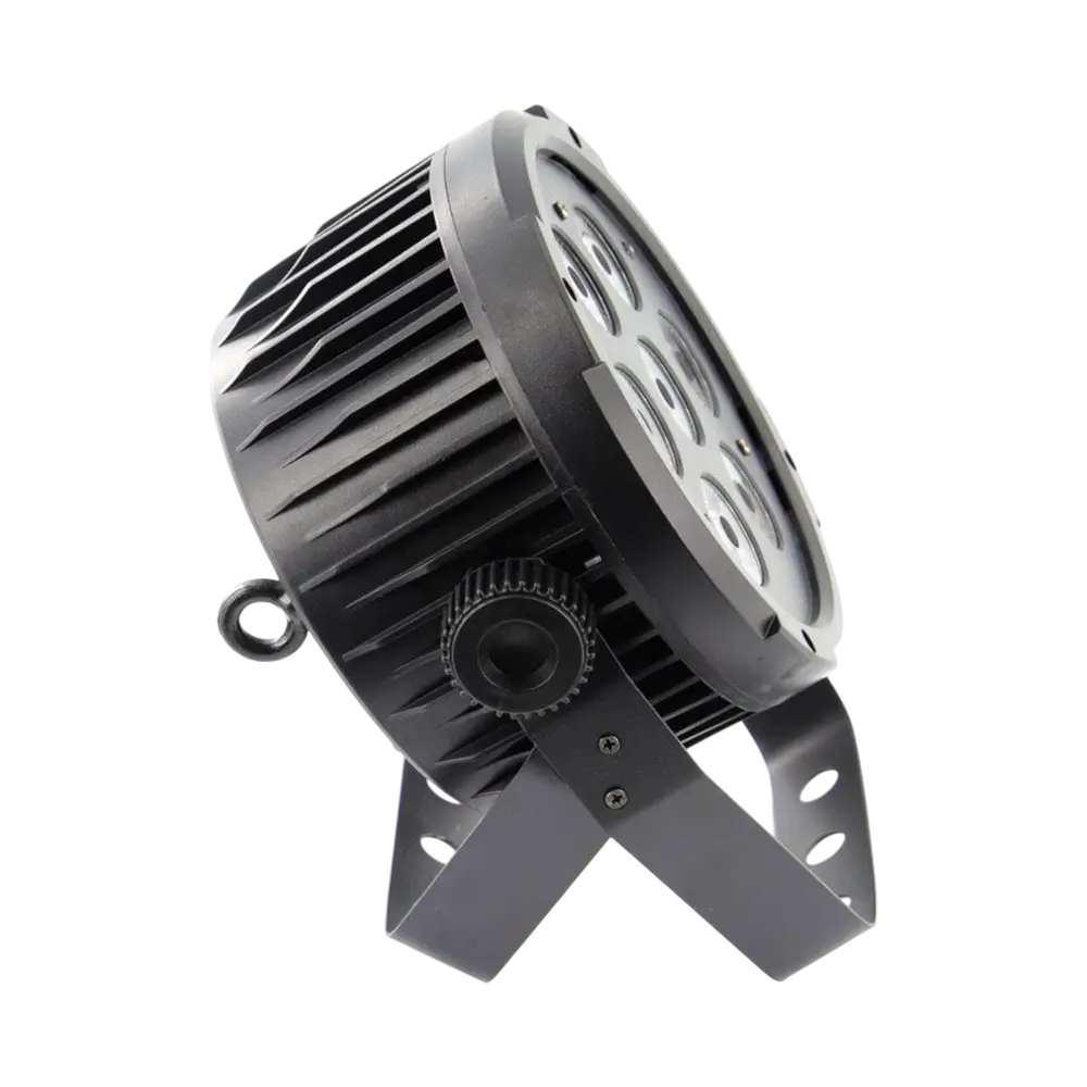 Proiettore PAR LED 7x10W 5in1 - 7 LED RGBWA, DMX, modalità automatica e musicale e telecomando