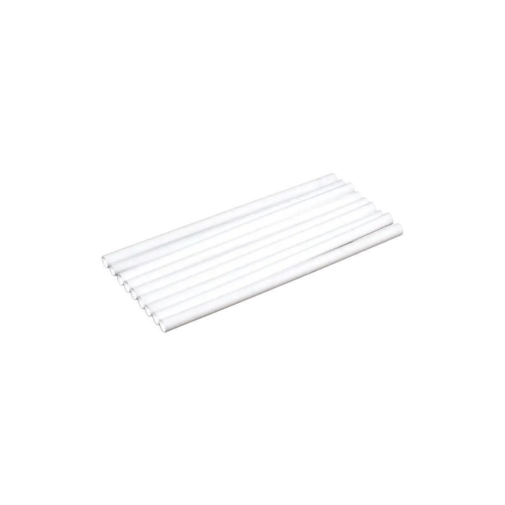 Cannuccia da cocktail "piccola" in PP bianco riciclabile 15cm ø 8mm - Sicura per gli alimenti e riutilizzabile (confezione da 250)