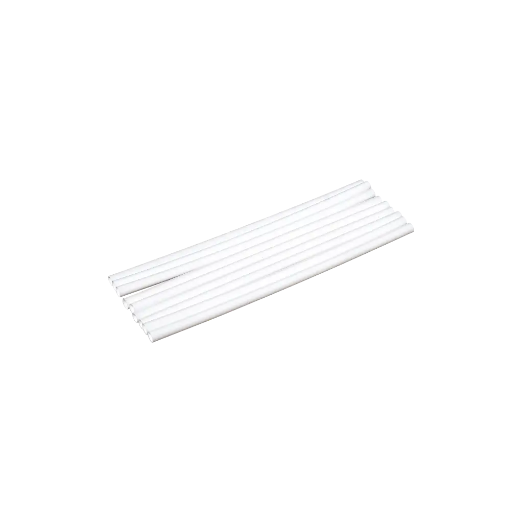 Cannuccia da cocktail in PP riciclabile bianca 20cm ø 8mm - Sicura per gli alimenti e riutilizzabile (confezione da 250)