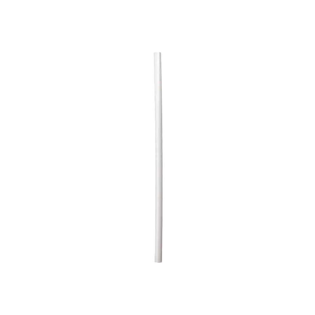 Cannuccia da cocktail in PP riciclabile bianca 20cm ø 8mm - Sicura per gli alimenti e riutilizzabile (confezione da 250)