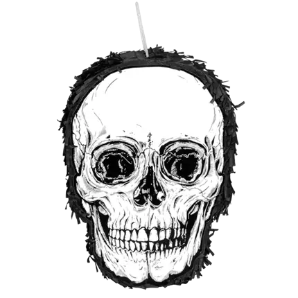 Pignatta con teschio e ossa incrociate - Da colpire - 35 cm