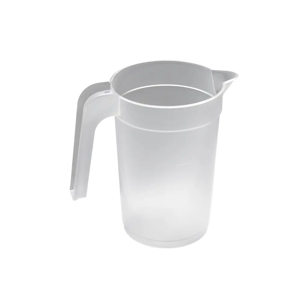 Brocca riutilizzabile in plastica da 1,5 l