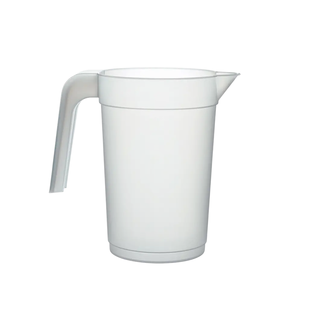 Brocca riutilizzabile in plastica da 1,5 l