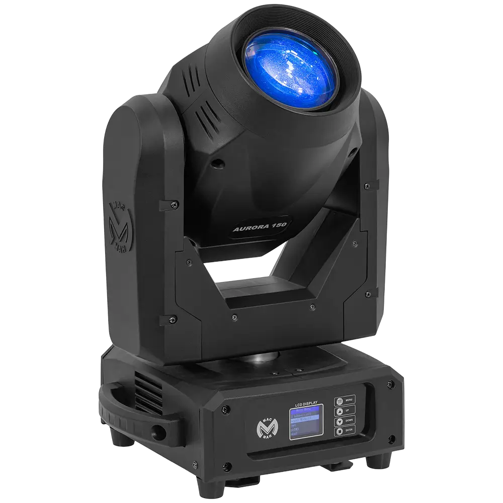 Confezione di 2 ibridi "Aurora 150 BSW" beam + spot + wash con flight case - Mac Mah
