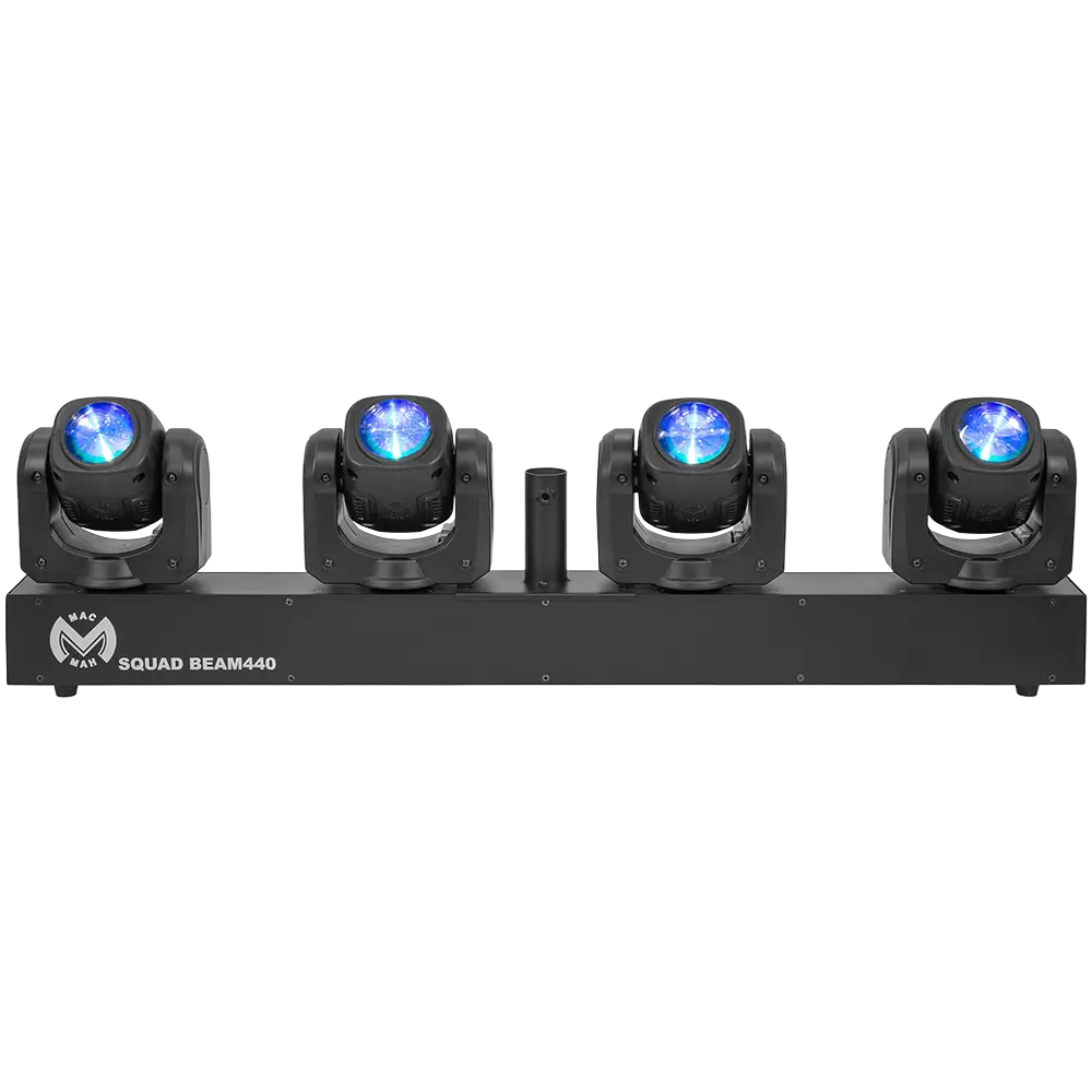 Fascio LED a effetto "Squad Beam 440" 4 teste 40 W 2,5° di fascio - Mac Mah