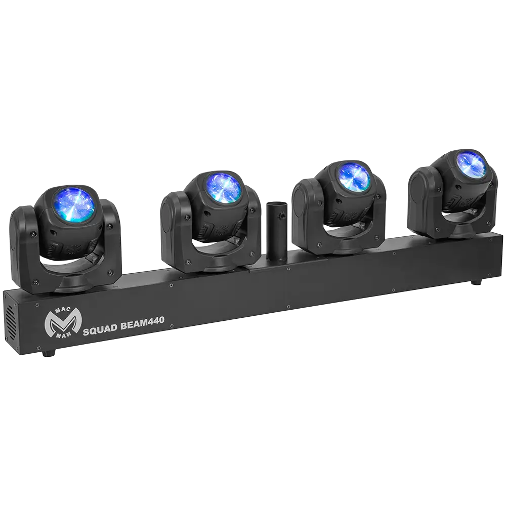 Fascio LED a effetto "Squad Beam 440" 4 teste 40 W 2,5° di fascio - Mac Mah