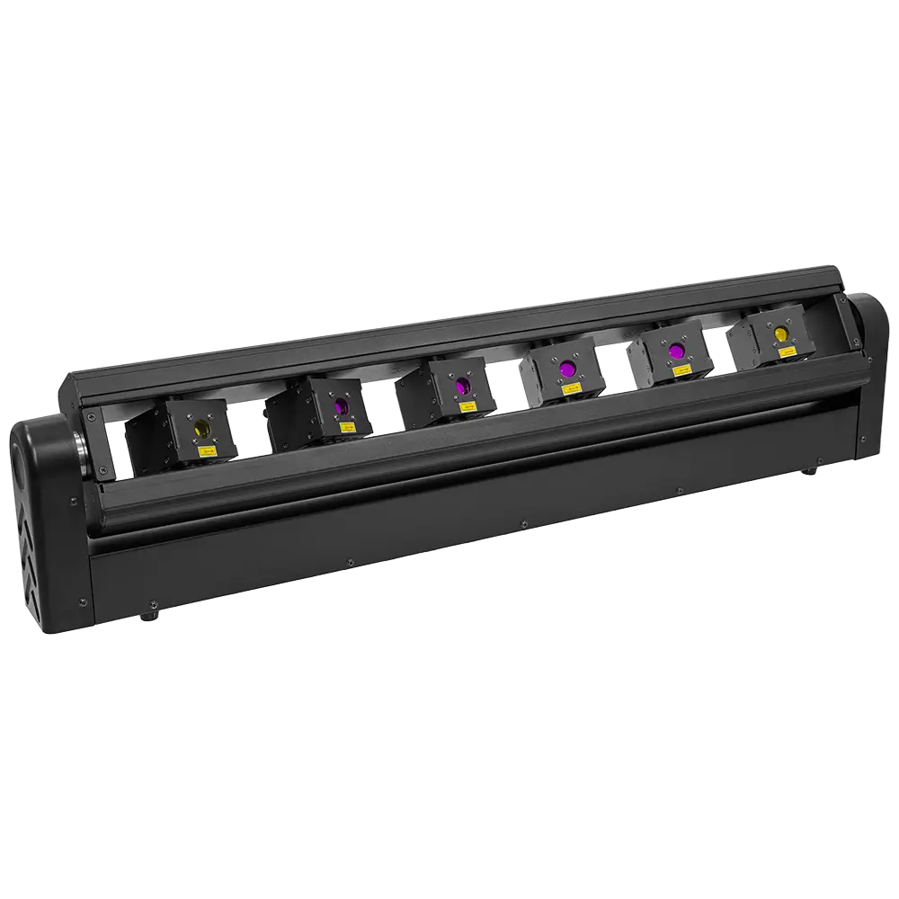 Barra laser pro "Laser Bar 6X1000RGB" 6×1000 mW motorizzata RGB - Evolite