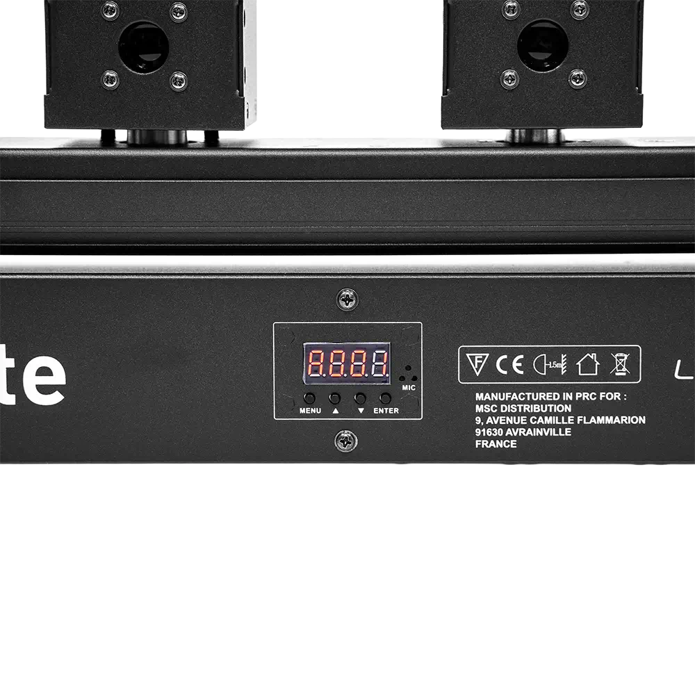 Barra laser pro "Laser Bar 6X1000RGB" 6×1000 mW motorizzata RGB - Evolite