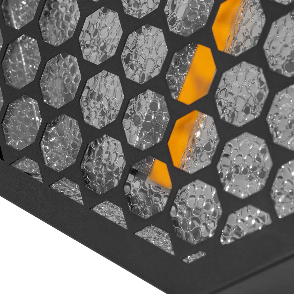 Effetto LED retrò ottagonale "Amber-O" + RGB DMX - Mac Mah