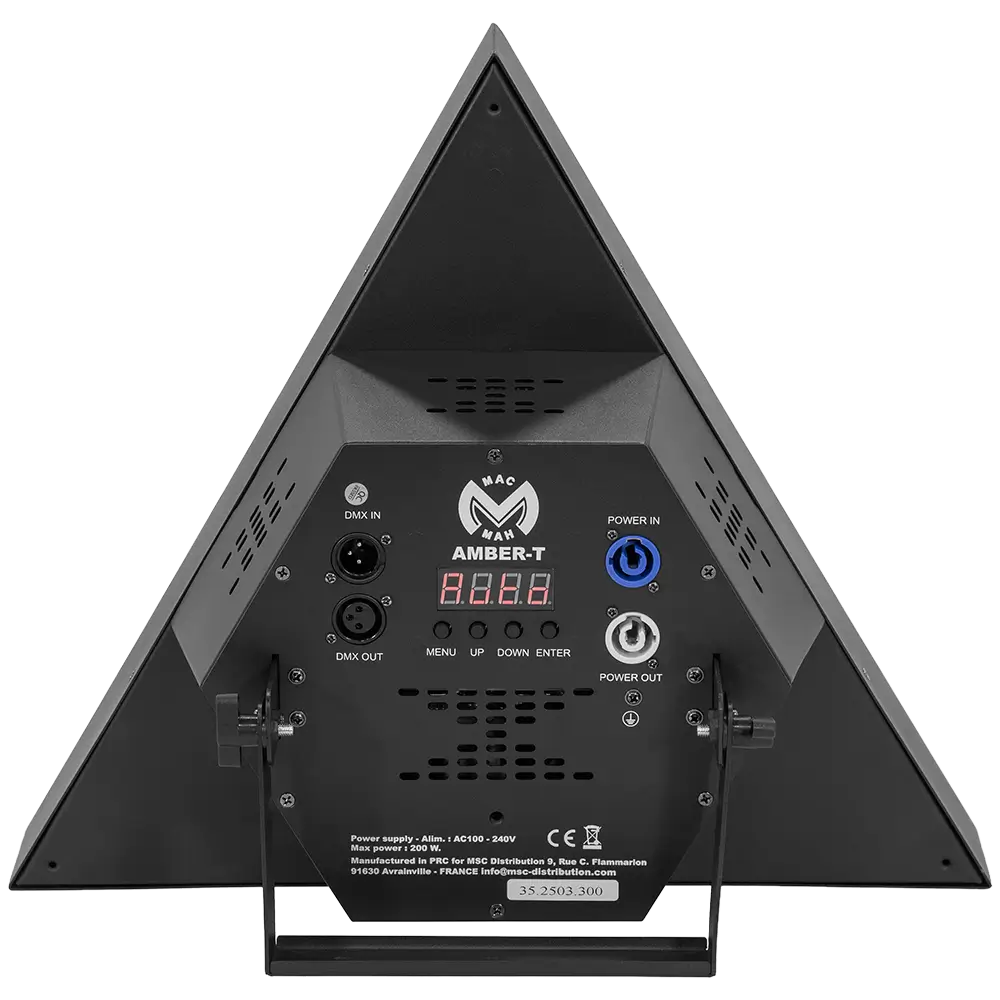 Tubo ambrato effetto retro LED "Amber-T" + RGB DMX - Mac Mah