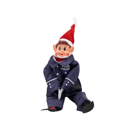 Travestimento da folletto della polizia.