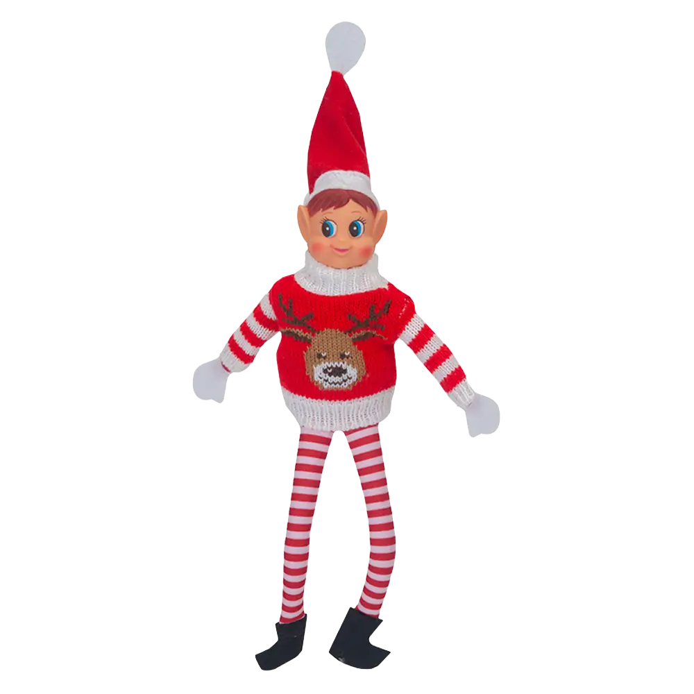 Travestimento da elfo con maglione di Natale (set di 4)