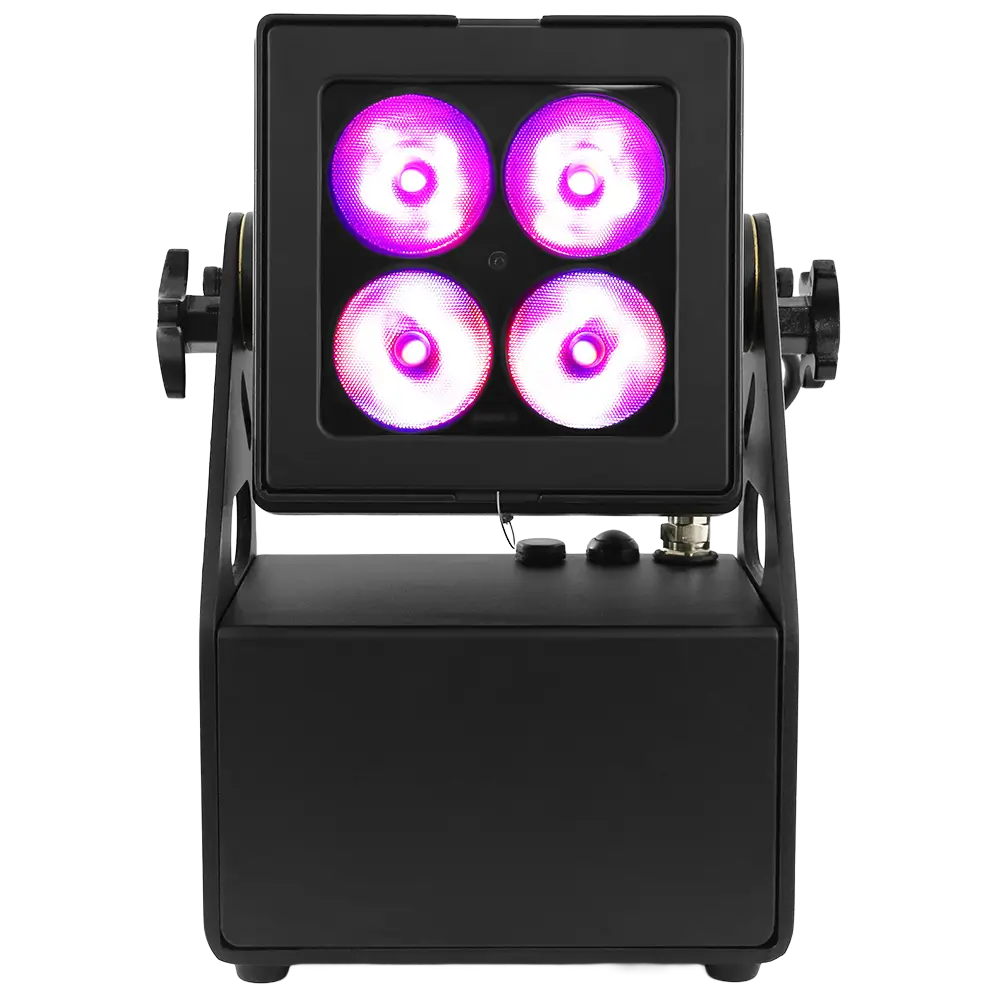 Evolite Tropikolor LED PAR light 4x15W FC - alimentazione a batteria IP65 (x6)