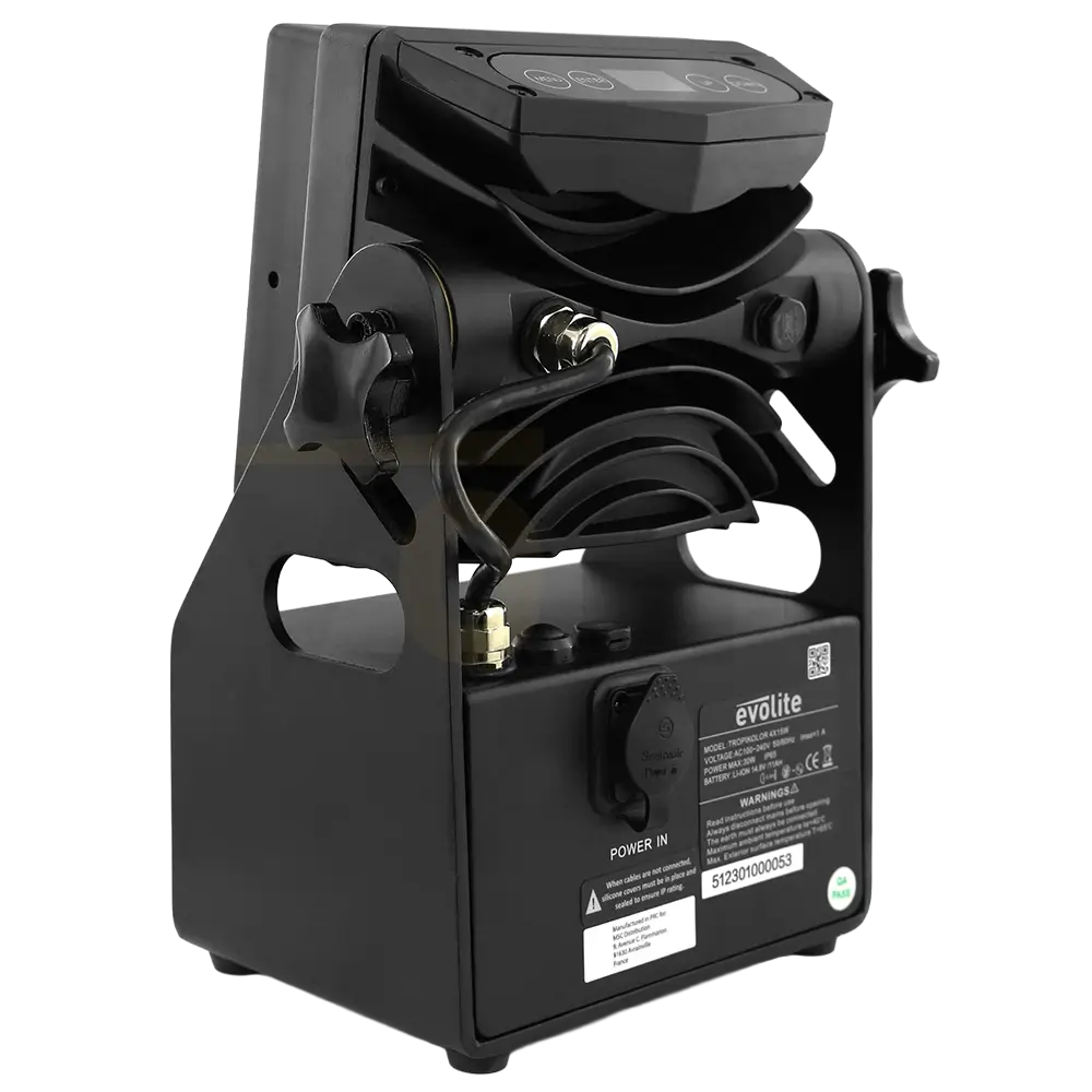 Evolite Tropikolor LED PAR light 4x15W FC - alimentazione a batteria IP65 (x6)