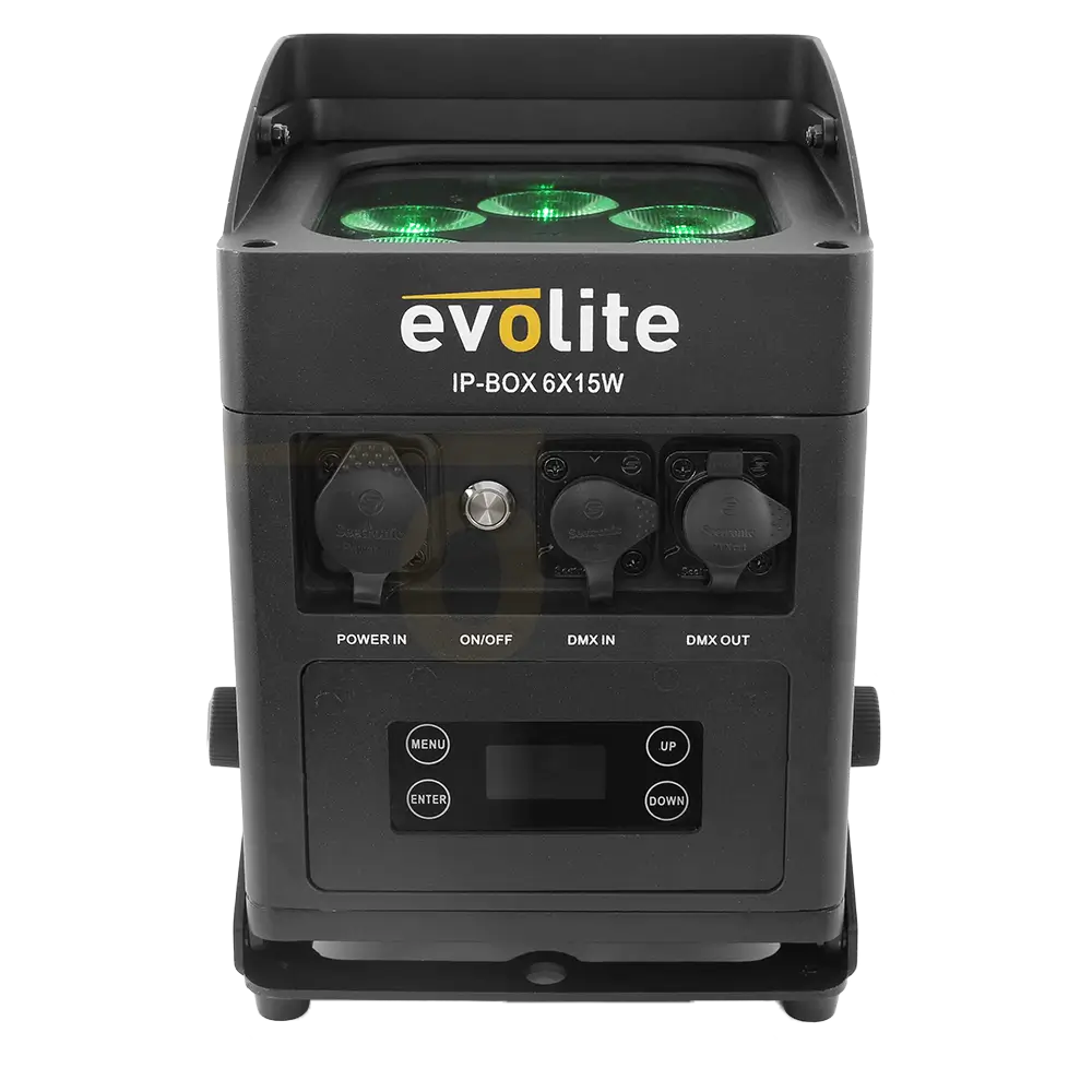 Evolite IP-Box 6×15W proiettore impermeabile - LED a batteria IP65