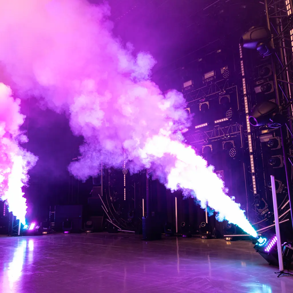 Nebbiogeno a CO2 per esterni - Pro Fogjet CO2 IP Evolite - Getto potente e DMX (IP54)