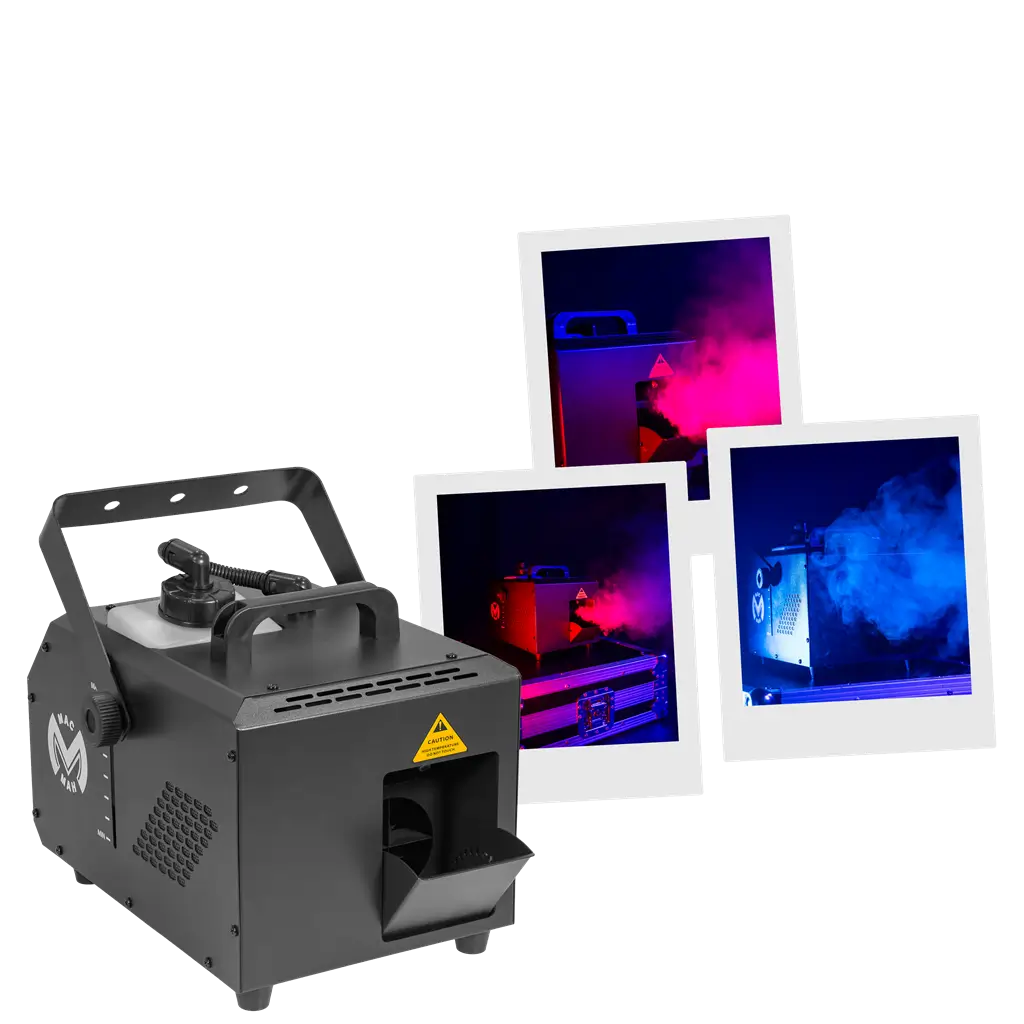 Macchina da nebbia da 1000 W - Mac Hazer 1000 Mac Mah - Nebbia luminosa e controllo DMX