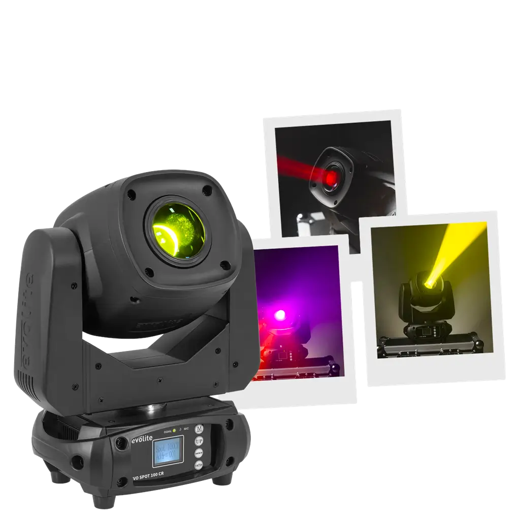 Faretto 100 W - Evo Spot 100 CR Evolite - LED multicolore e controllo DMX