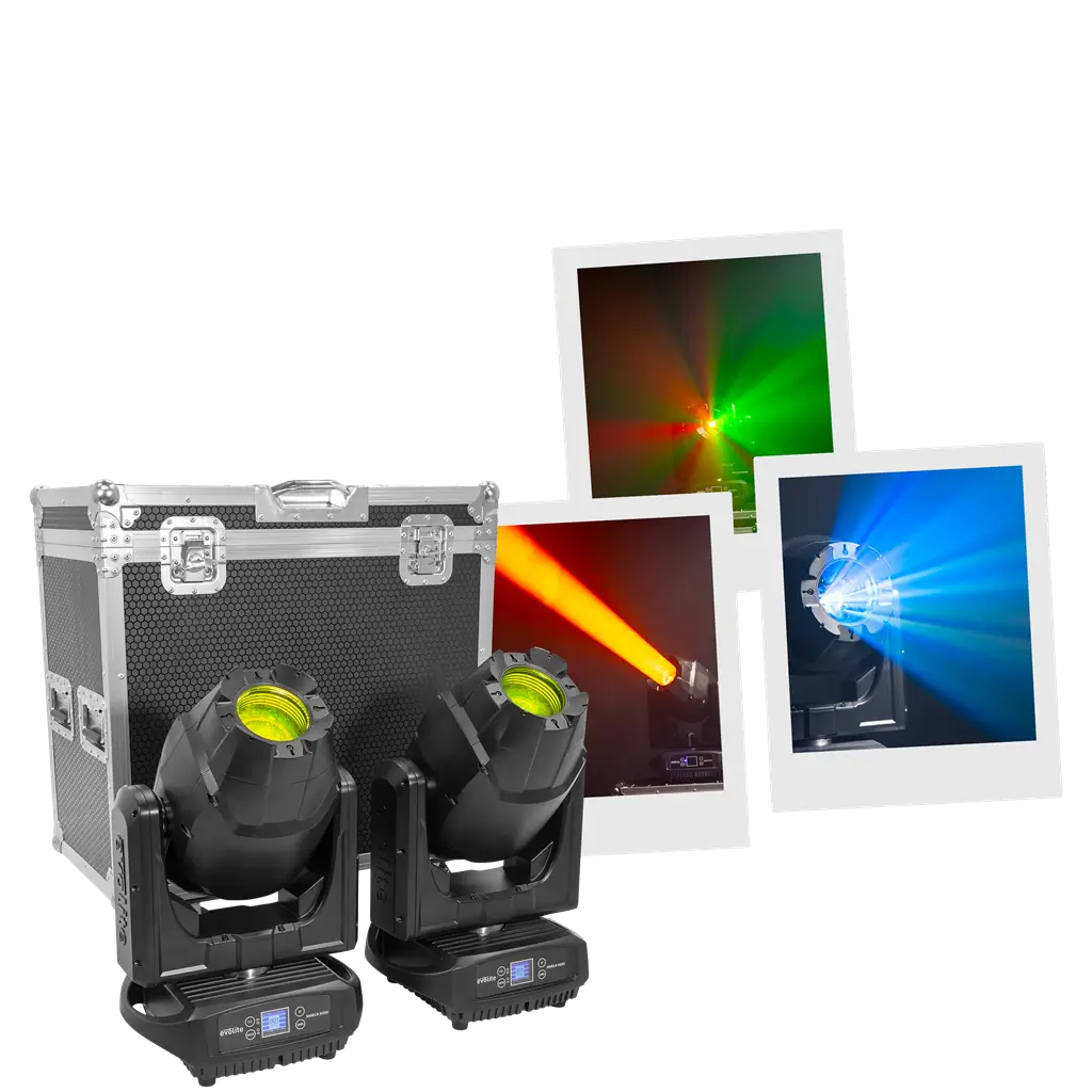 Proiettore ibrido da 250 W - Shield H250 IP65 Evolite - Uso interno ed esterno - DMX e Gobo