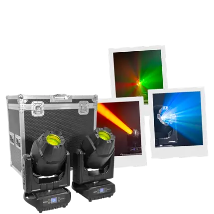 Proiettore ibrido da 250 W - Shield H250 IP65 Evolite - Uso interno ed esterno - DMX e Gobo