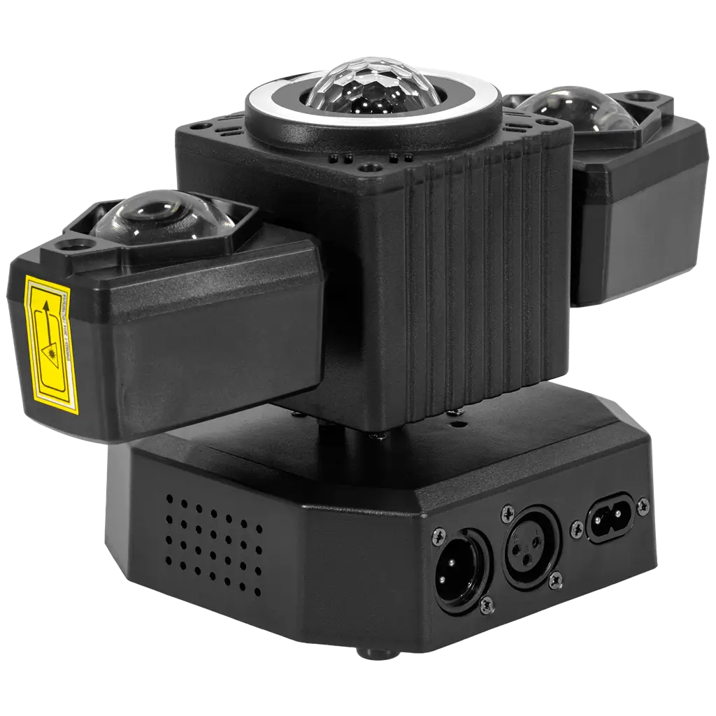 Faretto multiuso da 50 W - UFO Wing BoomTone DJ - LED + LASER + strobo + fasci, controllabile via DMX