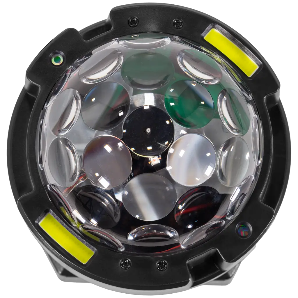 Proiettore di effetti rotanti - BoomTone DJ spinner - LED multicolore e strobo e controllo DMX