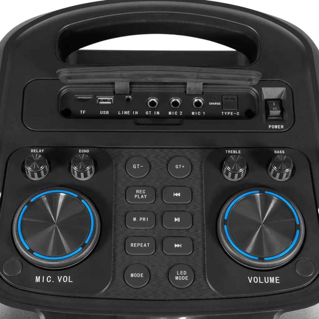 Altoparlante portatile - Boomaster 900 BoomTone DJ - 900 W, Bluetooth 5.0 e illuminazione a LED