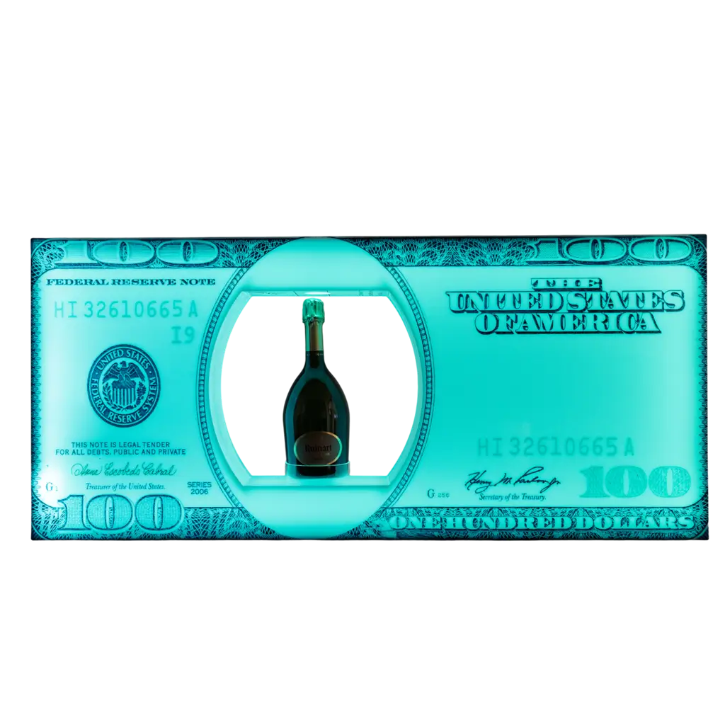 Rituale di servizio del "dollaro" - Espositore per bottiglie VIP illuminato - By Sparklers®