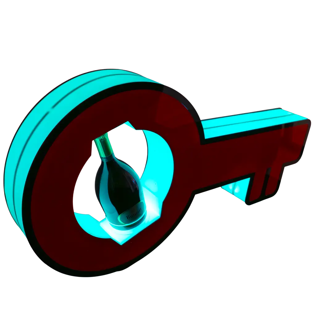 Rituale di servizio chiave - Espositore per bottiglie VIP illuminato | By Sparklers®