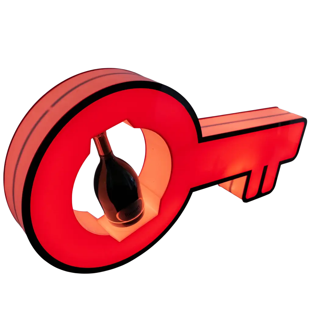 Rituale di servizio chiave - Espositore per bottiglie VIP illuminato | By Sparklers®