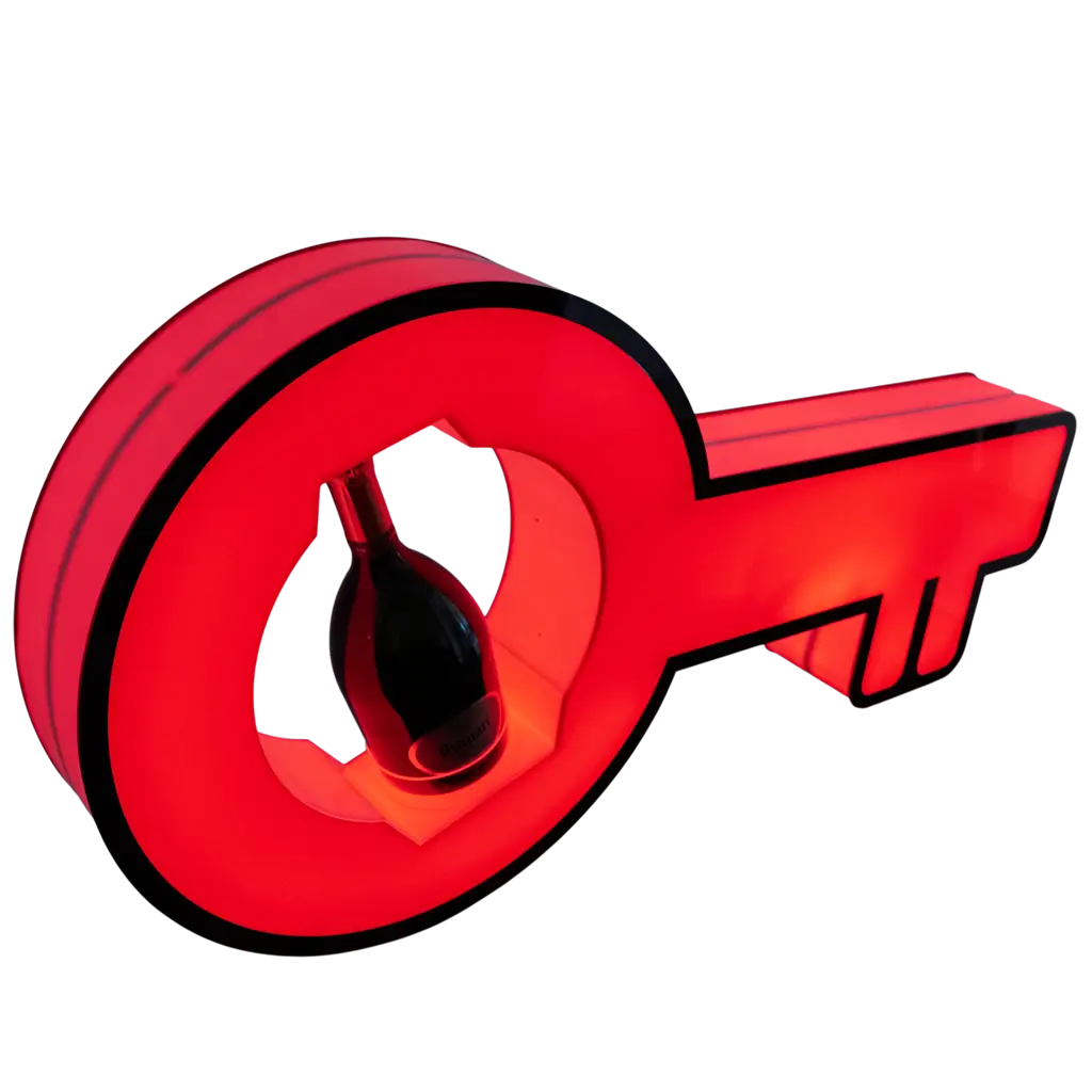 Rituale di servizio chiave - Espositore per bottiglie VIP illuminato | By Sparklers®