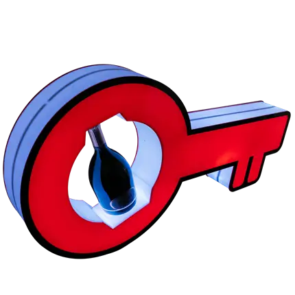 Rituale di servizio chiave - Espositore per bottiglie VIP illuminato | By Sparklers®
