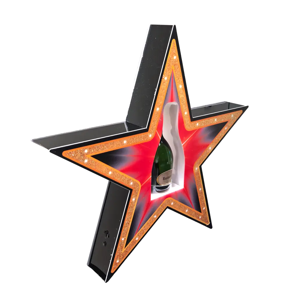Rituel de service "Étoile" - Espositore per bottiglie VIP illuminato - By Sparklers