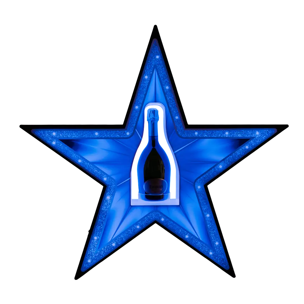 Rituel de service "Étoile" - Espositore per bottiglie VIP illuminato - By Sparklers