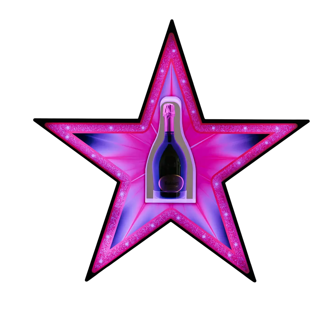 Rituel de service "Étoile" - Espositore per bottiglie VIP illuminato - By Sparklers