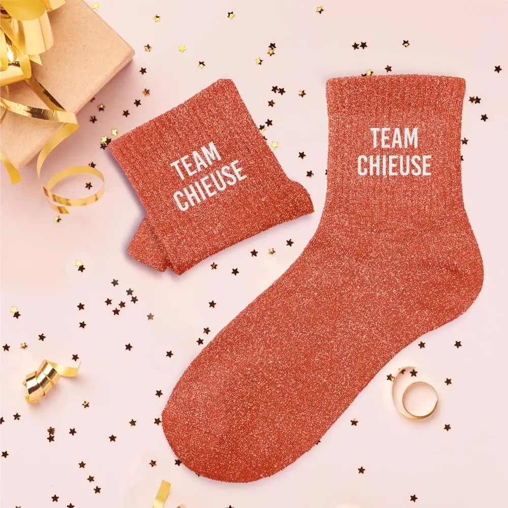 Calzini glitterati Team chieuse - Taglia unica 36-42